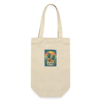 Ananas-Sonnenbrille Obst Retro-Stil für - Geschenkbeutel für Flaschen - Natur - Vorne