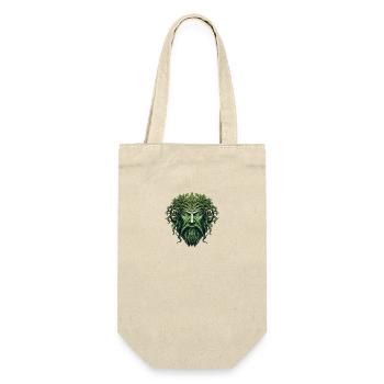 Grüner Mann Naturgeist Waldgottheit für einen - Geschenkbeutel für Flaschen - Natur - Vorne