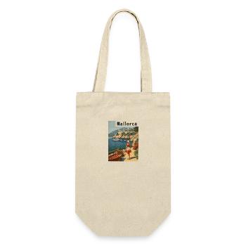 Vintage Mallorca Reise Spanien Insel - Geschenkbeutel für Flaschen - Natur - Vorne