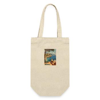 Vintage Mallorca Reise Spanien Insel - Geschenkbeutel für Flaschen - Natur - Vorne