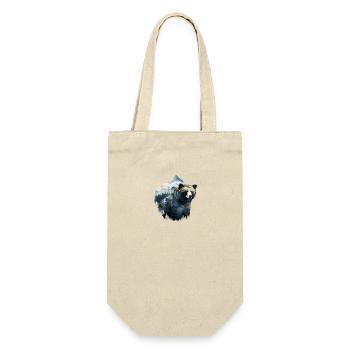 Wald Bär Natur Wildlife Kunst Berg Tier - Geschenkbeutel für Flaschen - Natur - Vorne