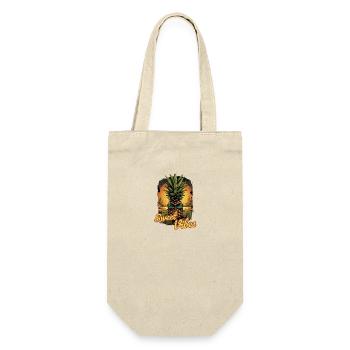 Ananas-Sonnenbrille Obst Retro-Stil für - Geschenkbeutel für Flaschen - Natur - Vorne