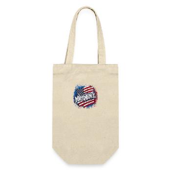 Patriotischer Unabhängigkeitstag für Patrioten - Geschenkbeutel für Flaschen - Natur - Vorne