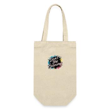 Don't Stop Believing Bunte Spritzer Motivierend - Geschenkbeutel für Flaschen - Natur - Vorne