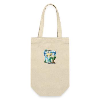 Earth Day Every Day für Männer und Frauen - Geschenkbeutel für Flaschen - Natur - Vorne