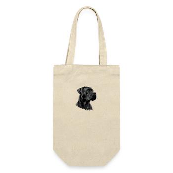Cane Corso für einen Cane Corso Besitzer - Geschenkbeutel für Flaschen - Natur - Vorne