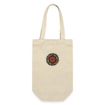 Harmonie Floral Mandala Inspiriert Künstlerisch - Geschenkbeutel für Flaschen - Natur - Vorne