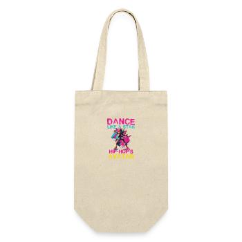 Dance Like A Star Hip Hop Avatar - Geschenkbeutel für Flaschen - Natur - Vorne