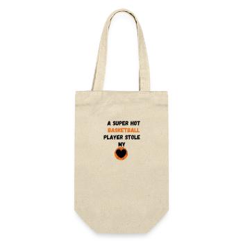 Basketball Girlfriend Love Couple Relationship - Gift Bag for Bottles - nature - Front