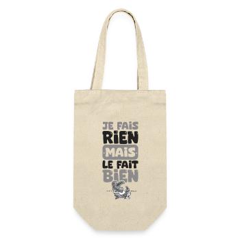 Retraite drôle je fais rein mais le fait bien - Sac à bouteille - nature - Devant
