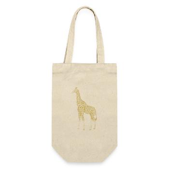 Illustrierte Designs mit Giraffe - Geschenkbeutel für Flaschen - Natur - Vorne
