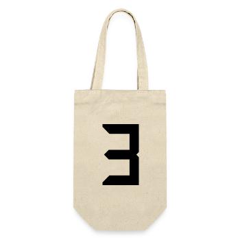 3 YEARS. 3RD ANNIVERSARY. BIRTHDAY 3 YEARS. 3 - Gift Bag for Bottles - nature - Front