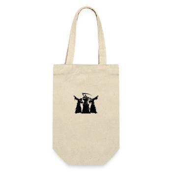 Unheimliche Dabbing Halloween Untote mit Sense - Geschenkbeutel für Flaschen - Natur - Vorne