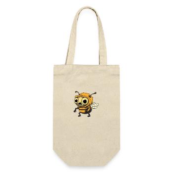 Abeille Halloween Drôle Zombie - Sac à bouteille - nature - Devant