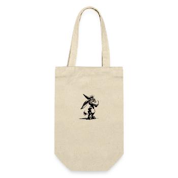 Donkey Cartoon Smiling Grinning Long Ear - Gift Bag for Bottles - nature - Front