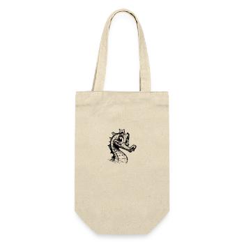 Croquis de l’insigne de crayon rugueux de l’hippocampe pour enfants - Sac à bouteille - nature - Devant