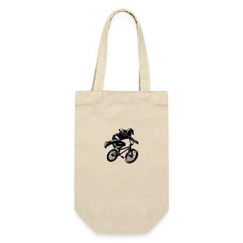 BMX Stunt Freestyle Rider Jump Design - Sac à bouteille - nature - Devant