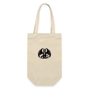 Big Proud Dragon with Wings Tattoo Style - Gift Bag for Bottles - nature - Front
