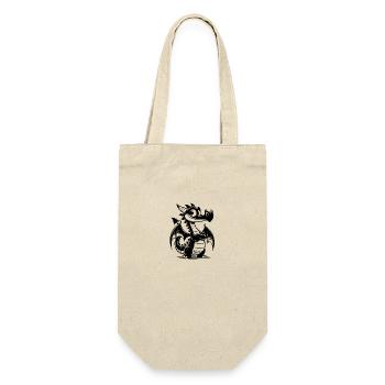 Drôle d’enfants Dragon avec de grandes ailes - Sac à bouteille - nature - Devant
