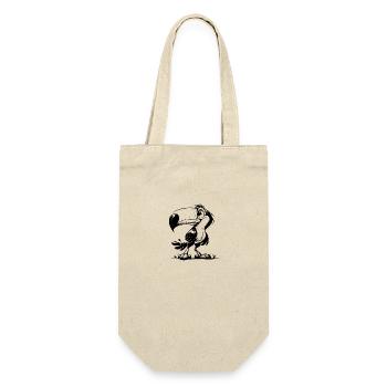 Little Smiling Toucan Pencil Sketch - Gift Bag for Bottles - nature - Front