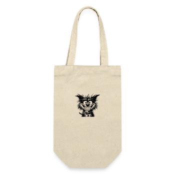 Crazy Dog Pencil Sketch with Big Eyes - Gift Bag for Bottles - nature - Front