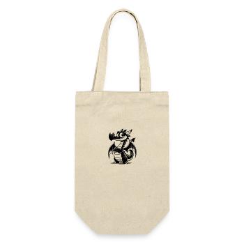 Clever Kids Dragon with Wings - Gift Bag for Bottles - nature - Front