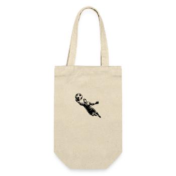 Goalkeeping skills combined in reflexes and precision - Gift Bag for Bottles - nature - Front