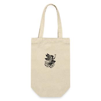 Fairytale fairy with magical silhouette - Gift Bag for Bottles - nature - Front