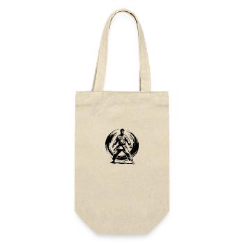 Karateka tradition with discipline and strength - Gift Bag for Bottles - nature - Front