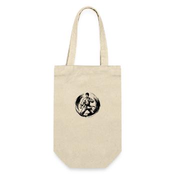 Tattoo Karateka Tradition with Discipline and Power - Gift Bag for Bottles - nature - Front