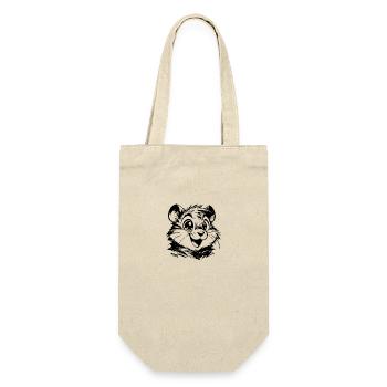 Little cute hamster smiling charmer - Gift Bag for Bottles - nature - Front
