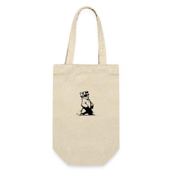 Cute bear comic darling with cuddle factor - Gift Bag for Bottles - nature - Front
