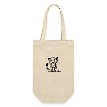Little leopard with big eyes and cuddly eyes - Gift Bag for Bottles - nature - Front