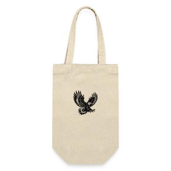 Adler mit ausgebreiteten Flügeln in Bewegung - Geschenkbeutel für Flaschen - Natur - Vorne