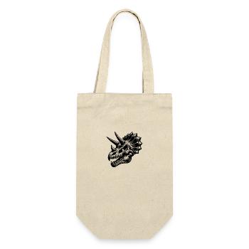 Triceratops - Dinosaur Head Sketch - Gift Bag for Bottles - nature - Front