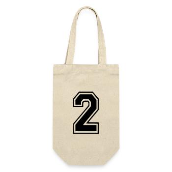 2 - Gift Bag for Bottles - nature - Front