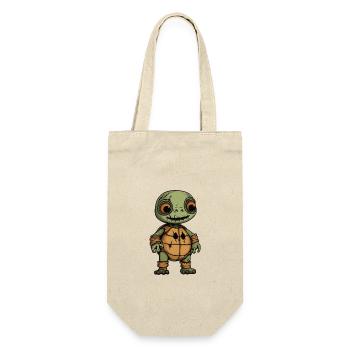Tortue Halloween Bande dessinée Drôle - Sac à bouteille - nature - Devant