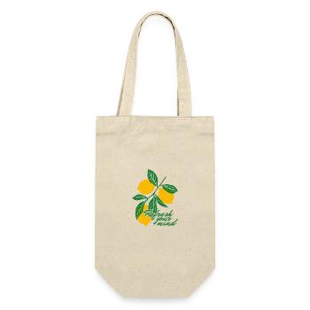 Exotic Fruits / Lemons - Geschenkbeutel für Flaschen - Natur - Vorne