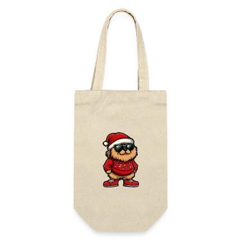Chow Chow Dog Christmas X-Mas - Gift Bag for Bottles - nature - Front