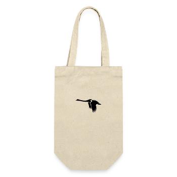Élégant cygne volant sur de grandes ailes - Sac à bouteille - nature - Devant