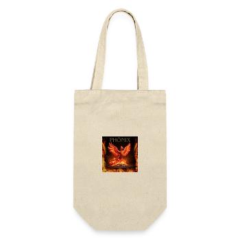 Phönix Feuersturm Illustration - Geschenkbeutel für Flaschen - Natur - Vorne