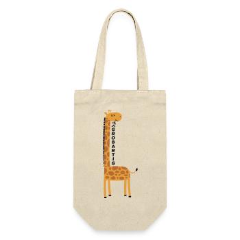 Giraffe großartig - Geschenkbeutel für Flaschen - Natur - Vorne