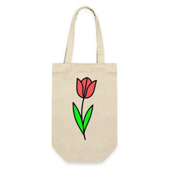 Bande dessinée Tulip Fleur - Sac à bouteille - nature - Devant