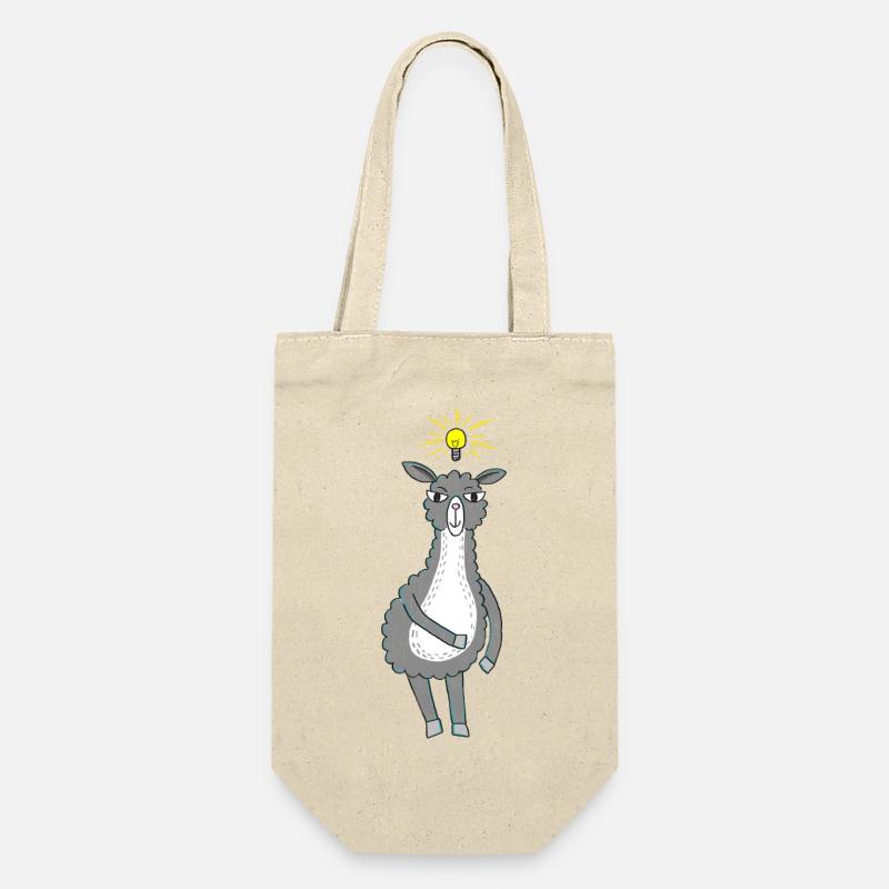 Lama a une idée - Sac à bouteille - nature