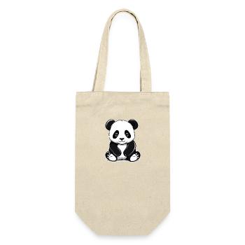 Niedlicher Panda Bambus Wald Tier Tierwelt für - Geschenkbeutel für Flaschen - Natur - Vorne