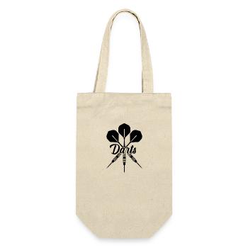 Darts Sports Fun - Gift Bag for Bottles - nature - Front