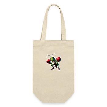 Grasshopper is looking for a boxing match - Gift Bag for Bottles - nature - Front