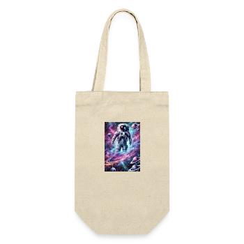 An astronaut in the cosmos - Gift Bag for Bottles - nature - Front
