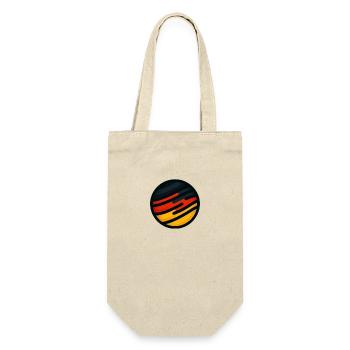 Deutschland Emblem EM WM - Geschenkbeutel für Flaschen - Natur - Vorne