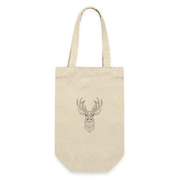 Deer Essence: Intricate Line Art Interpretation - Gift Bag for Bottles - nature - Front